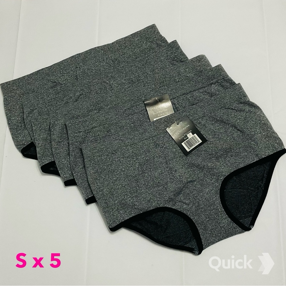 S - New 5 pcs Soft Seamless Panties